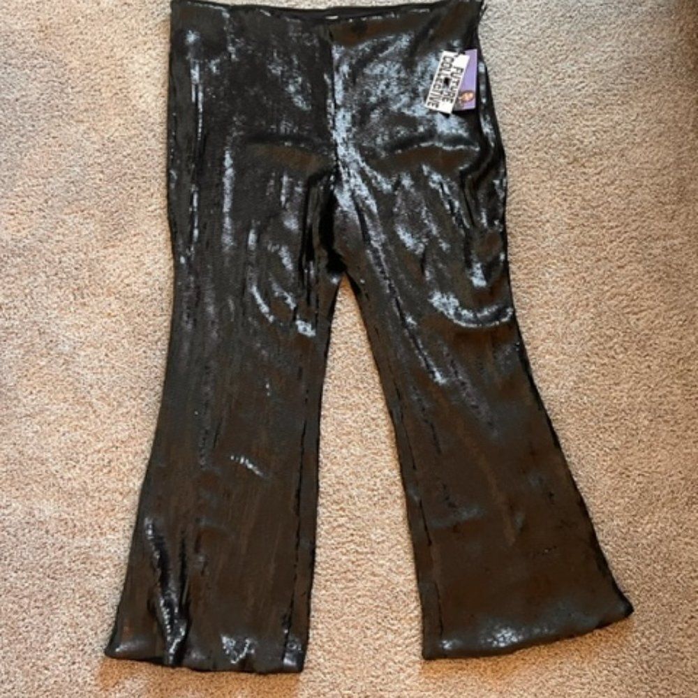 Future Collective Sequin stretch flare pants - size 20W - Picture 2 of 6